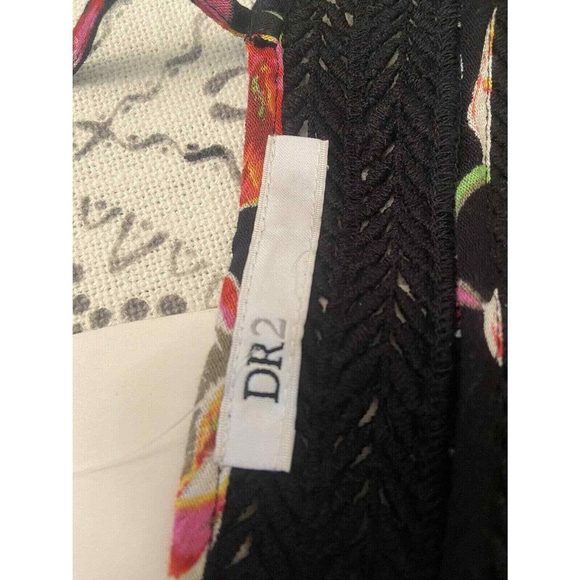 DR2 Floral Top Flutter Short Sleeve Women's XS NWT - Picture 4 of 9